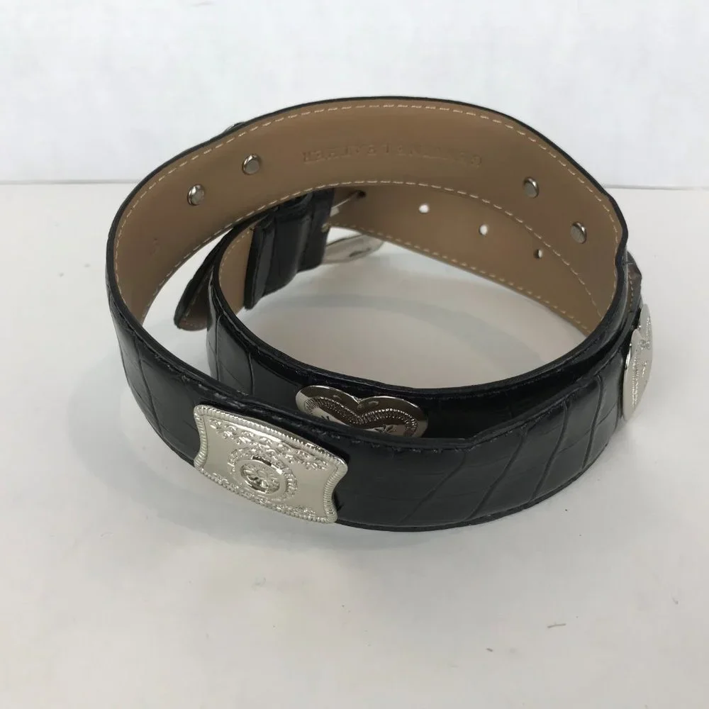 Brighton style brown to black reversible leather belt Size L - Picture 2 of 3